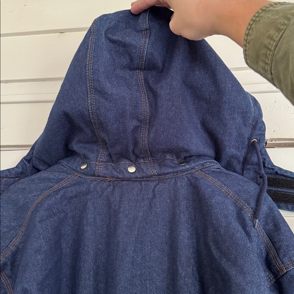 Rasco FR Blue Denim Flannel Lined Hooded Jacket Mens 2XL Long/Tall HRC2 101767 - Picture 6 of 6